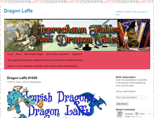 Tablet Screenshot of dragonlaffs.com